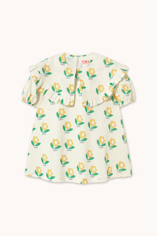 Tiny Flower Linen Dress