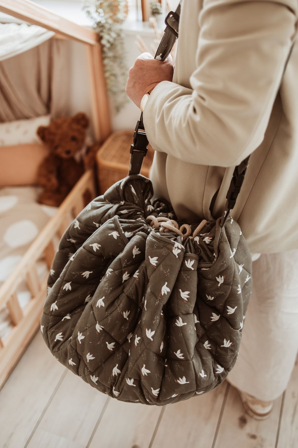 noomad soft: Organic Babymat & Bag - Birds