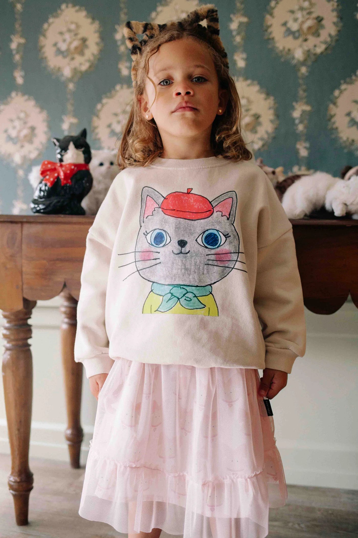 Dolly Purrton Sweater - Ivory