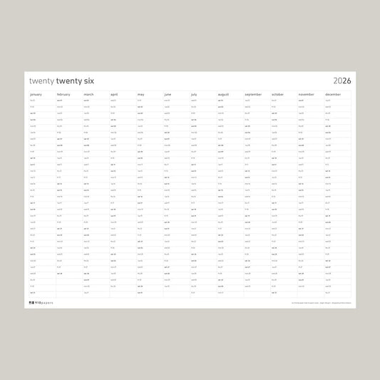 2026 Calendar - 70x50cm