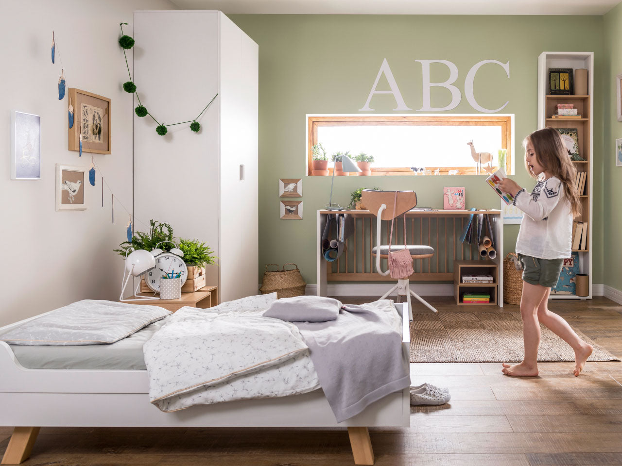 4You Cot Bed 70x140cm - White/Oak