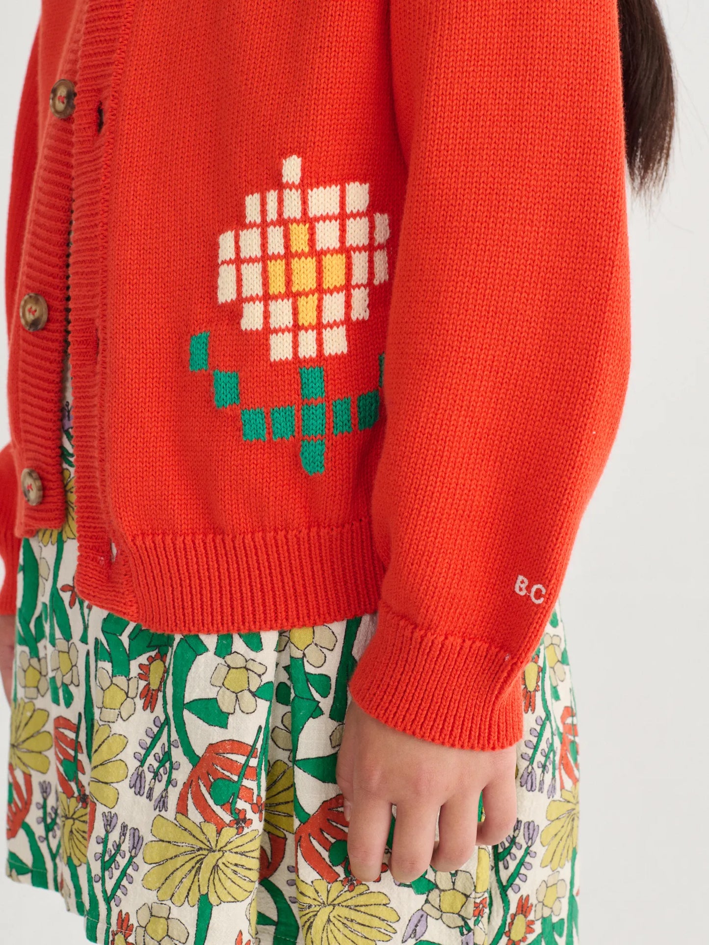 Pixel Daisy Cardigan