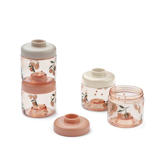 Dominique Baby Food Boxes - 4-Pack - Peach / Sea shell