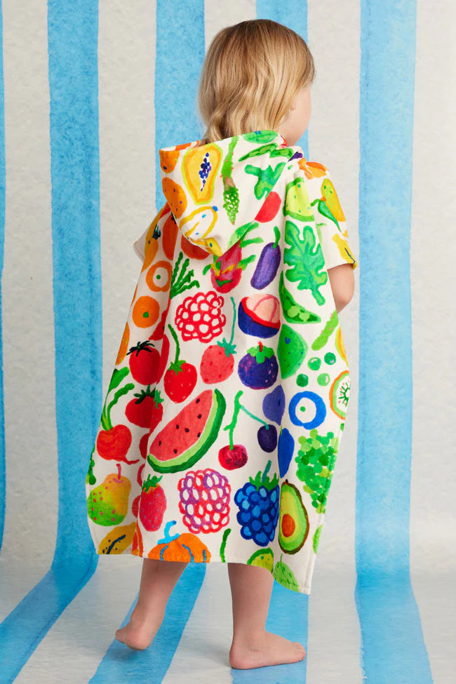 Kids Hooded Towel - Eat The Rainbow