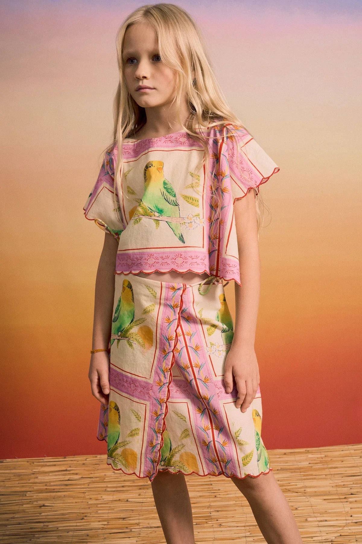 Birds Patchwork Top