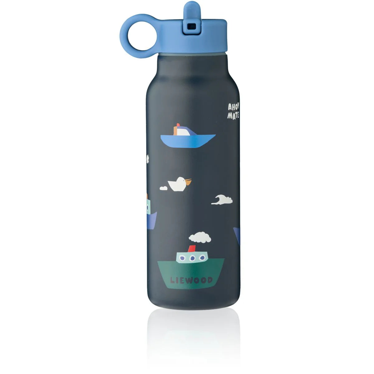 Falk Water Bottle 350ml - Sailing / Classic Navy
