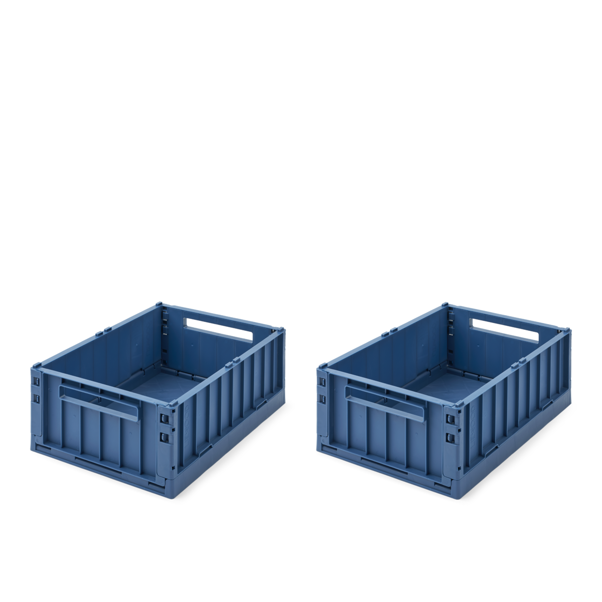 Weston Medium Storage Box 2-pack - Indigo Blue