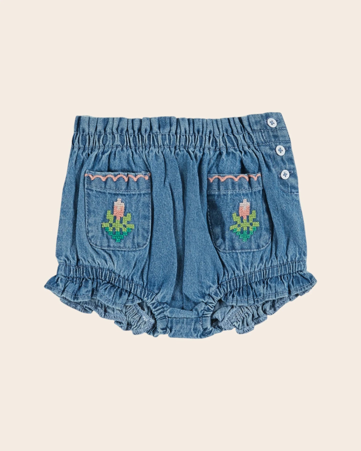 Flowers Embroidered Set