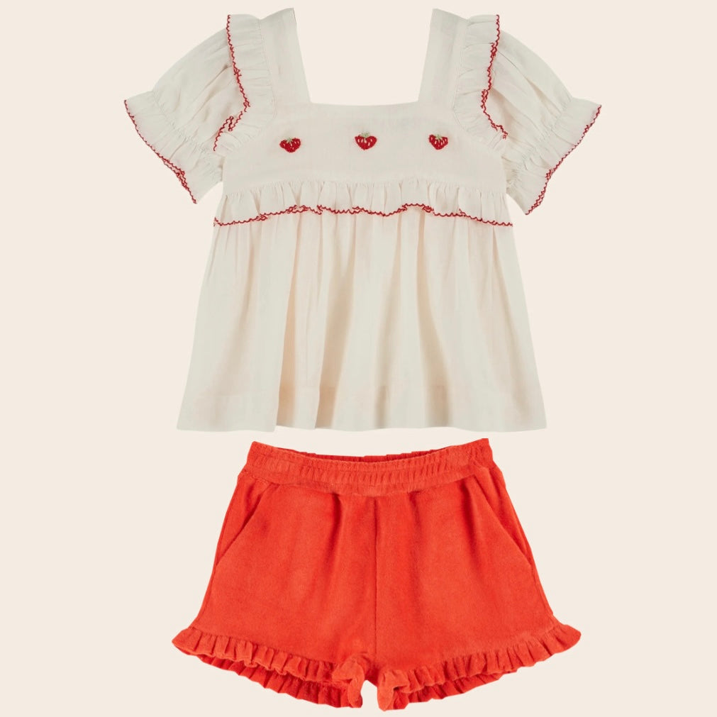 Embroidered Strawberry Set