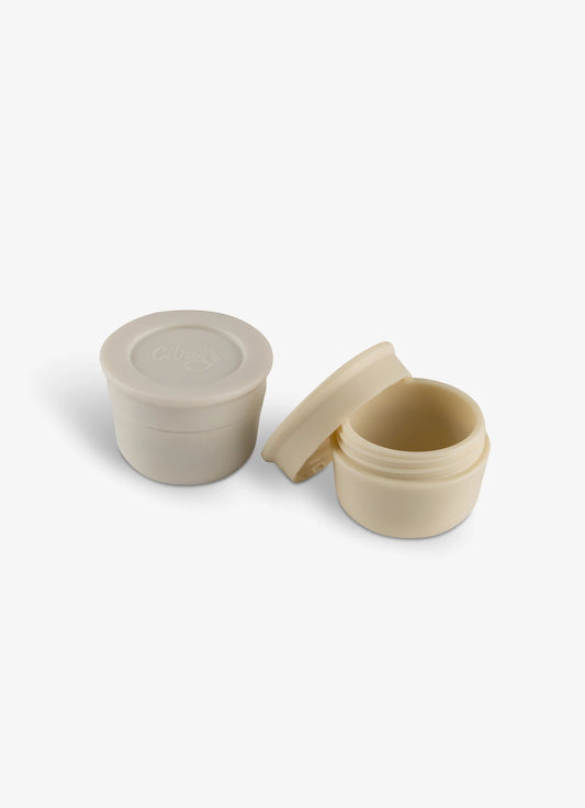 Mini Sauce Containers - Light Grey/Cream