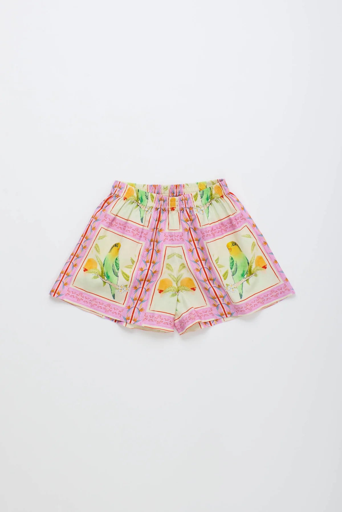 Birds Patchwork Shorts