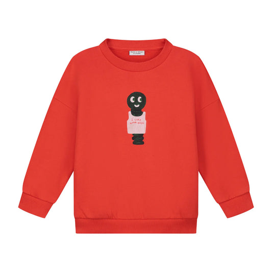 Worm Hugs Sweater - Red