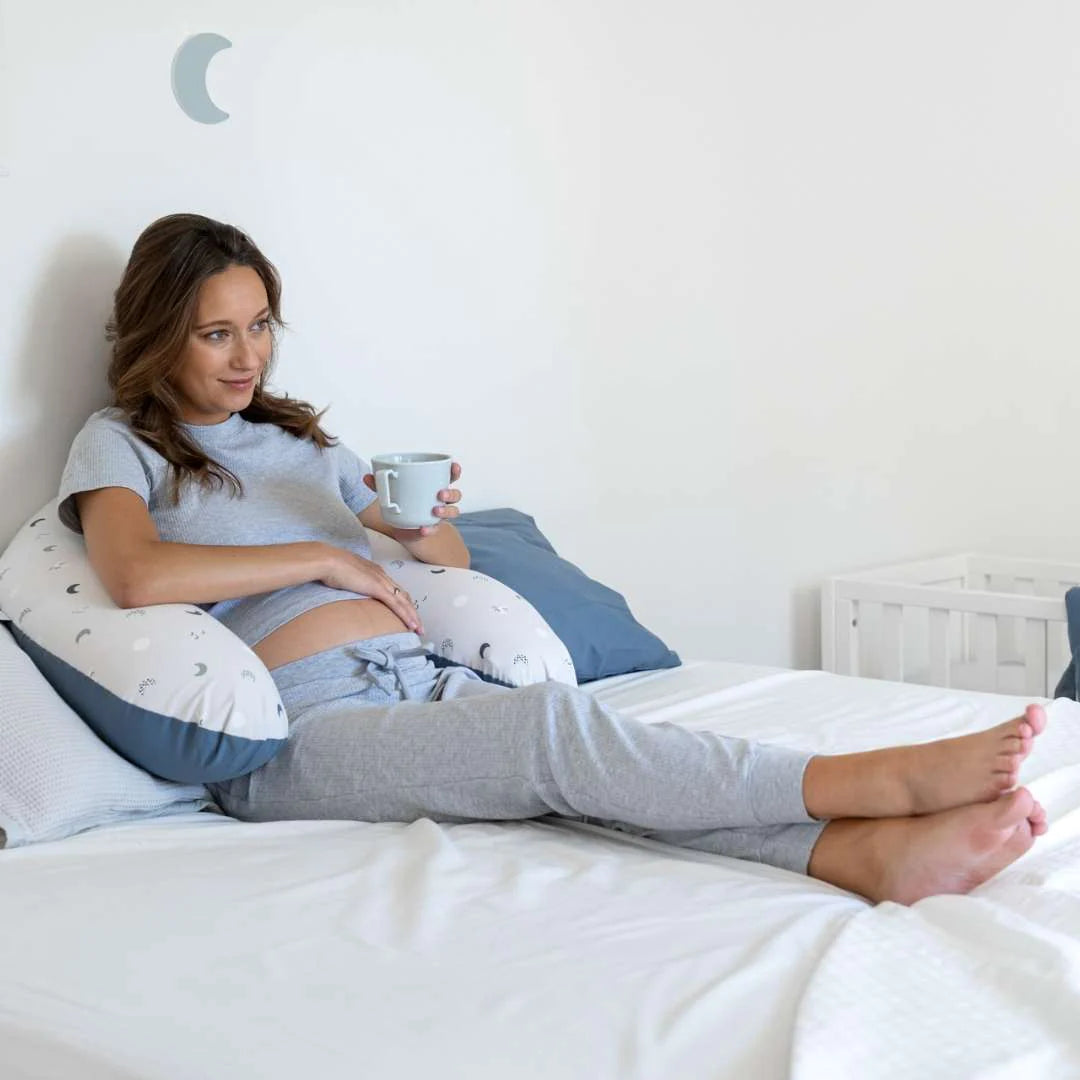 Buddy Pregnancy & Nursing Pillow - Blue Grey Moon