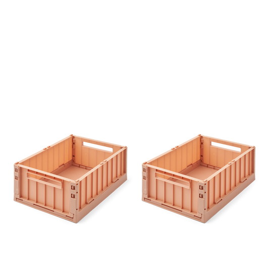 Weston Medium Storage Box 2-pack - Tuscany rose