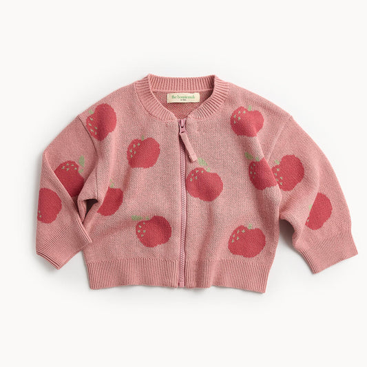 Apple Knit Cardigan - Rosy