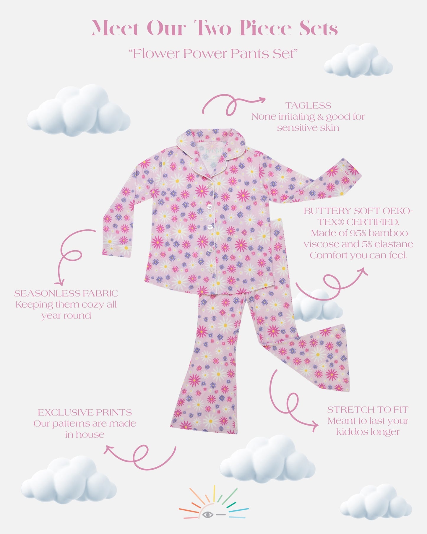 Flower Power Pants PJ Set