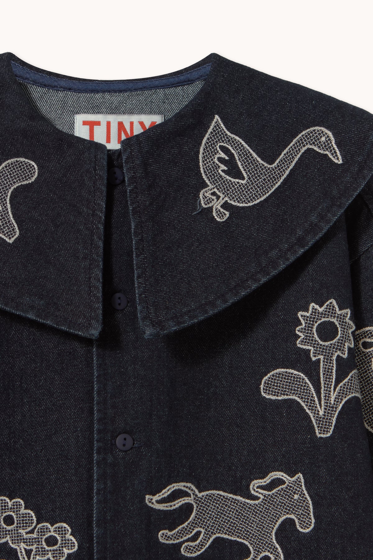 Horses & Flowers Denim Dress