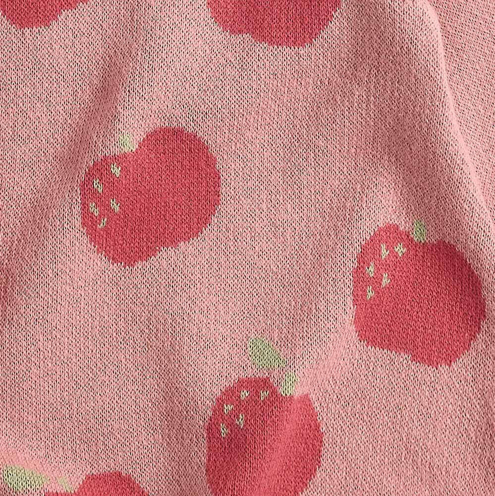 Apple Knit Dress - Rosy