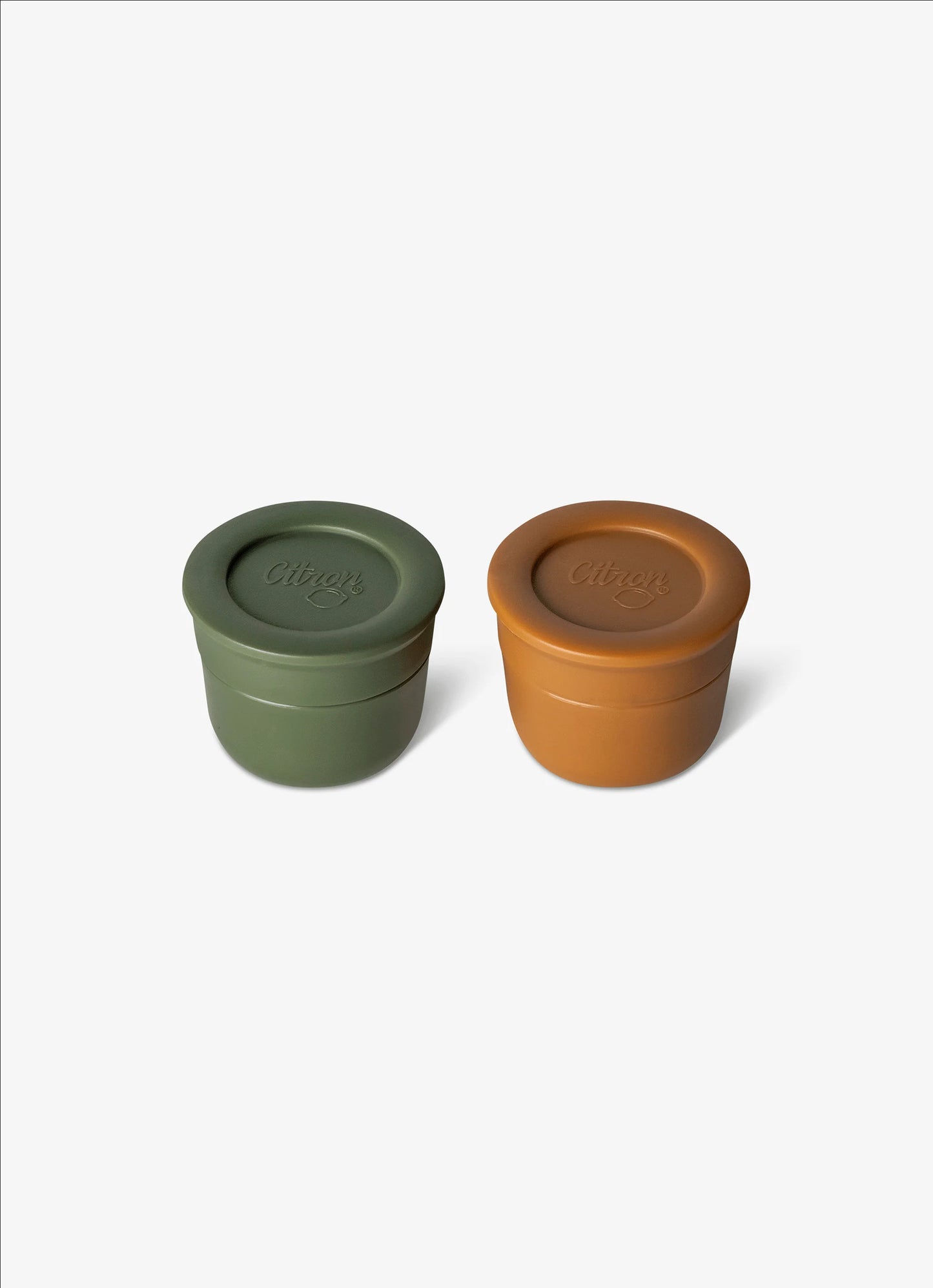 Mini Sauce Containers - Caramel/Green