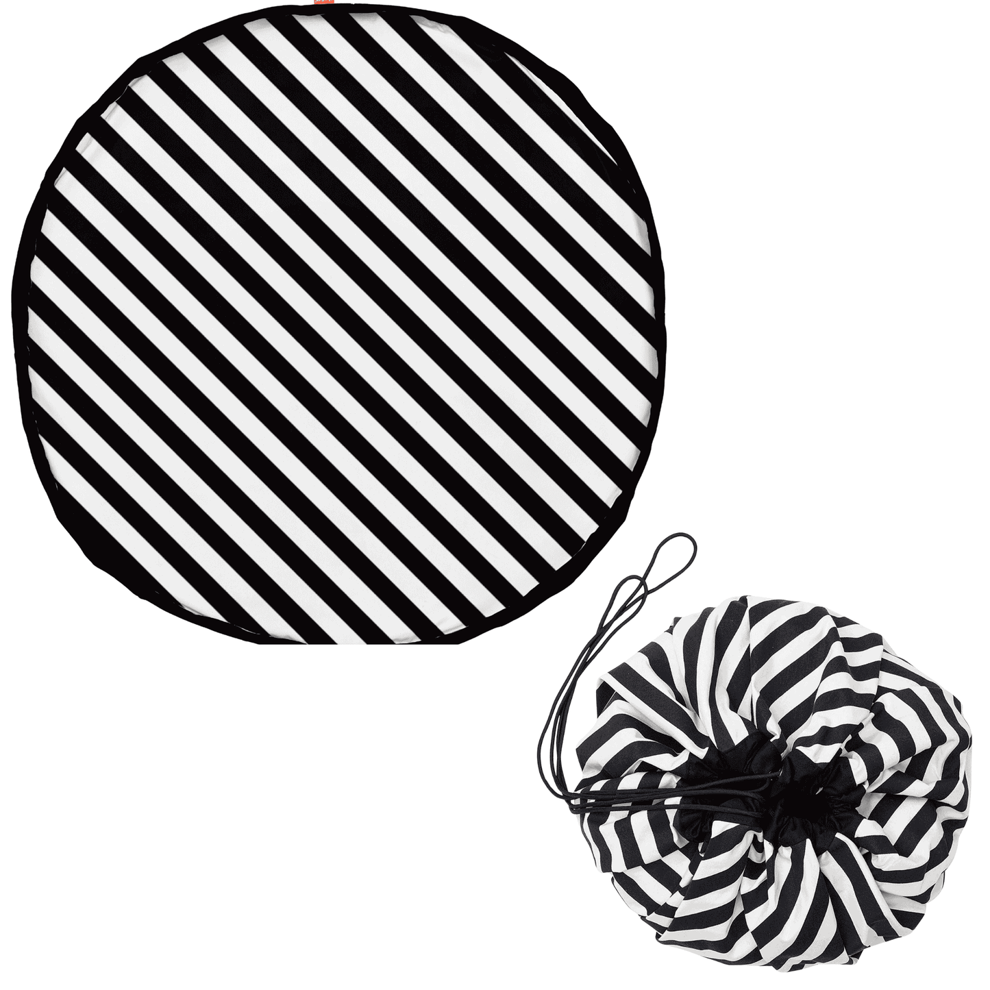 noomad: Playmat & Toy Bag - Black Stripes