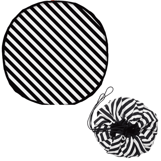 noomad: Playmat & Toy Bag - Black Stripes