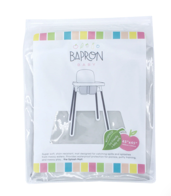 Splash Mat - Solid Light Grey Minimalist