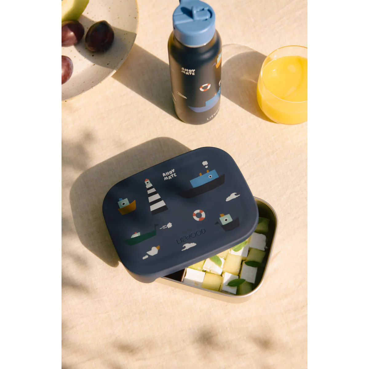 Falk Water Bottle 350ml - Sailing / Classic Navy
