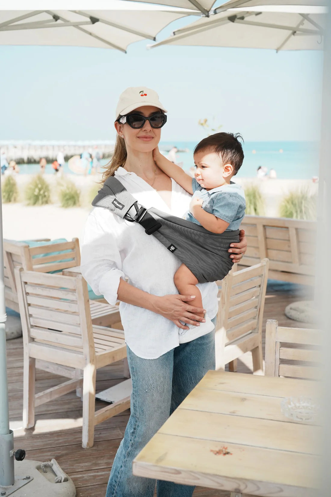 MomSwing Baby Carrier - Grey