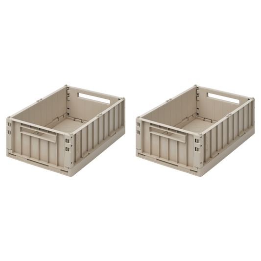 Weston Medium Storage Box 2-pack - Sandy