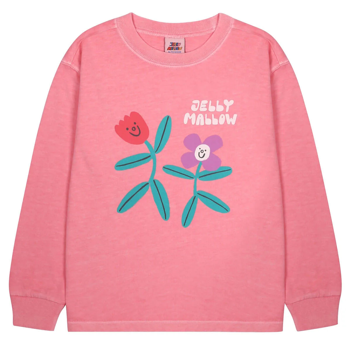 Floral Pigment Long-Sleeve T-Shirt