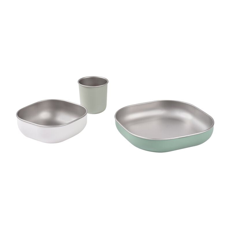 Stainless Steel Meal Set - Sage Green