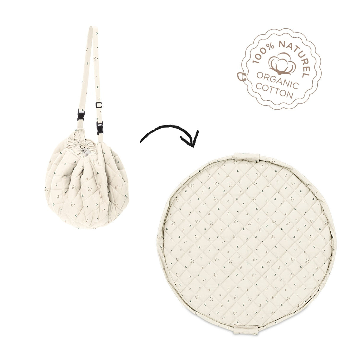noomad soft: Organic Babymat & Bag - Moon