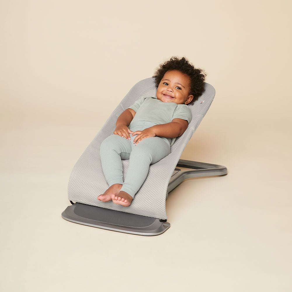 Evolve 3-in-1 Mesh Baby Bouncer - Light Grey