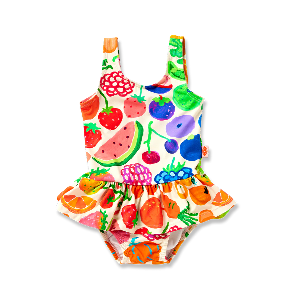 Baby Frill Swimsuit - Eat The Rainbow