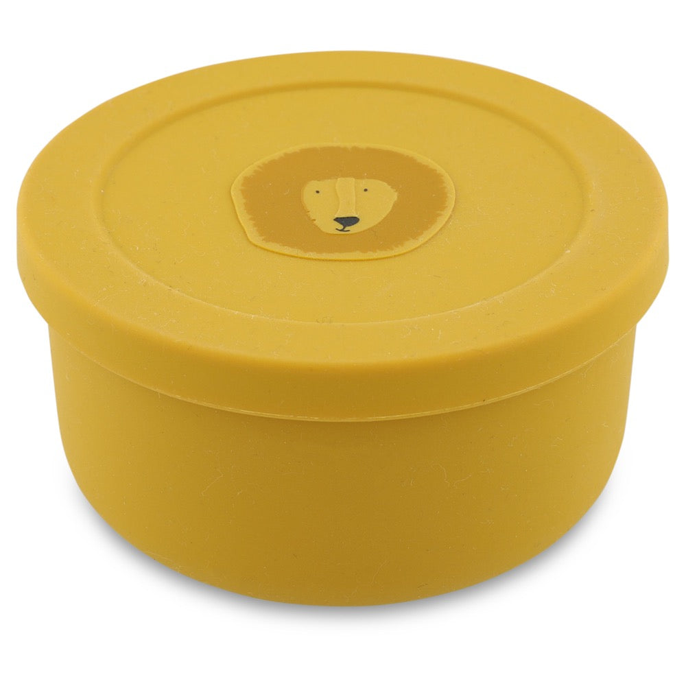 Silicone Snack Box with Lid - Mr. Lion