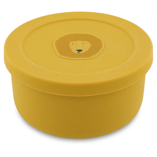 Silicone Snack Box with Lid - Mr. Lion