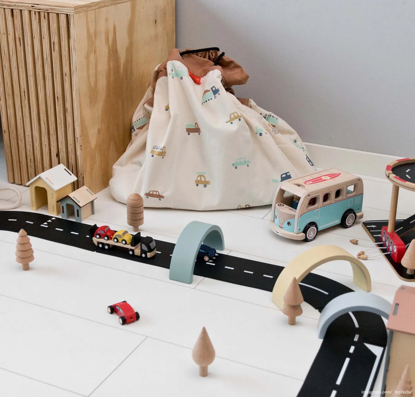 noomad: Playmat & Toy Bag - Big Cars