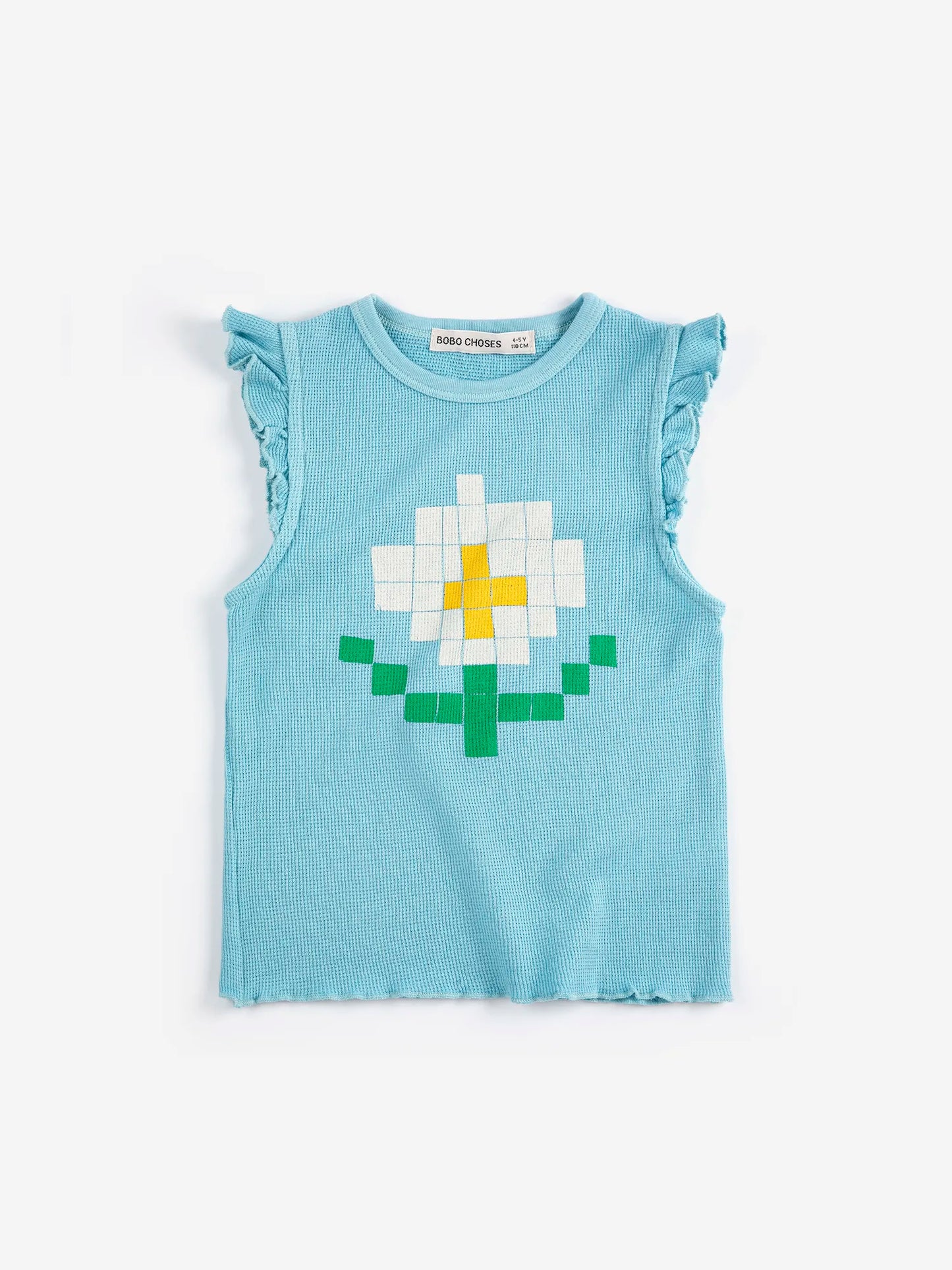 Pixel Daisy Ruffled Top