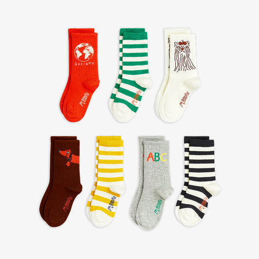 Mini Rodini Society 7-Pack Socks