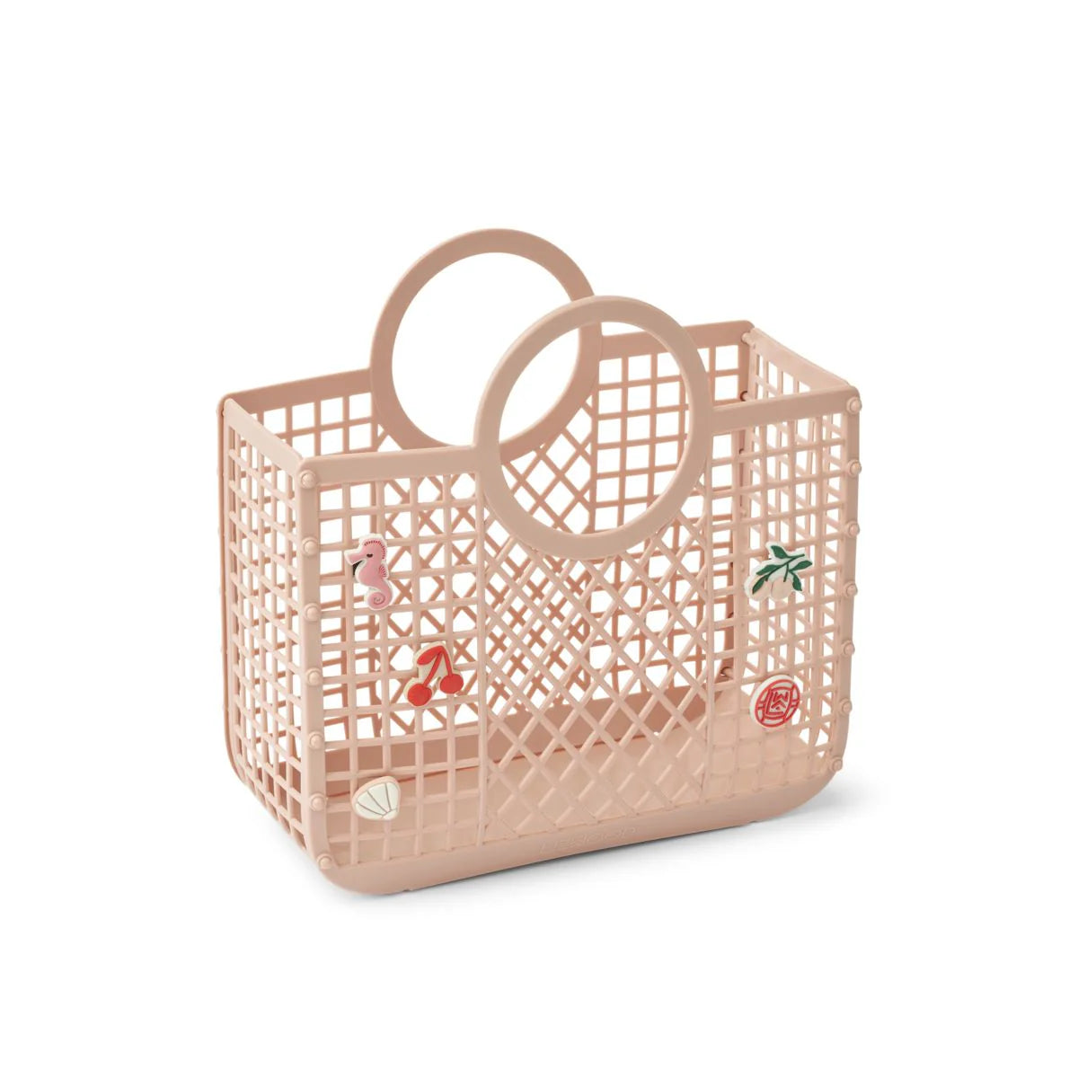 Samantha Basket With Charms - Rose