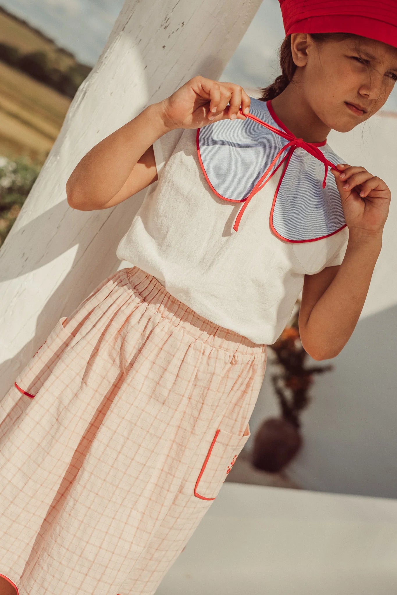 Amalia Skirt - Vichy Pink