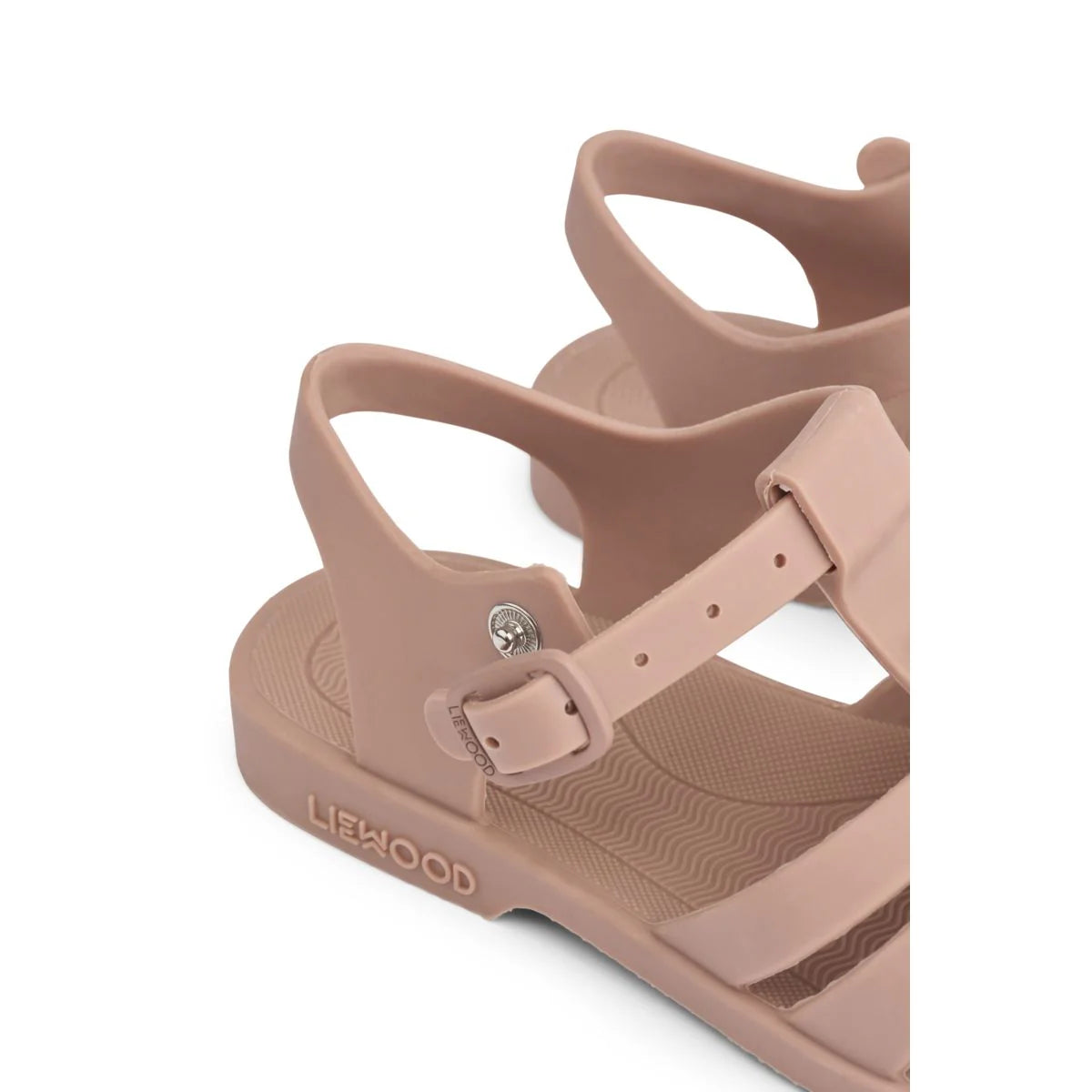 Bre Sandals with Charms - Peach / Dark Rose