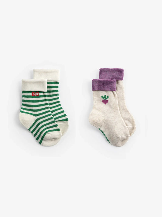 Sugar Beet Baby Socks Pack of 2
