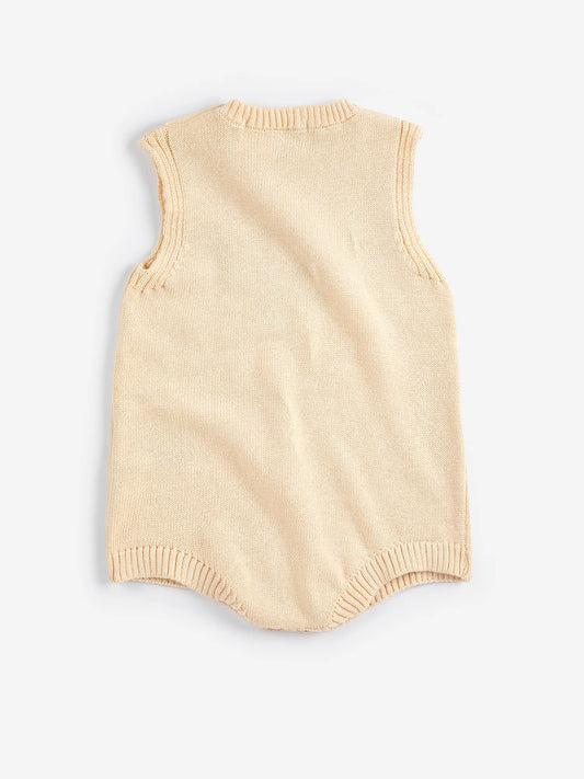 Sugar Beet Knitted Baby Romper