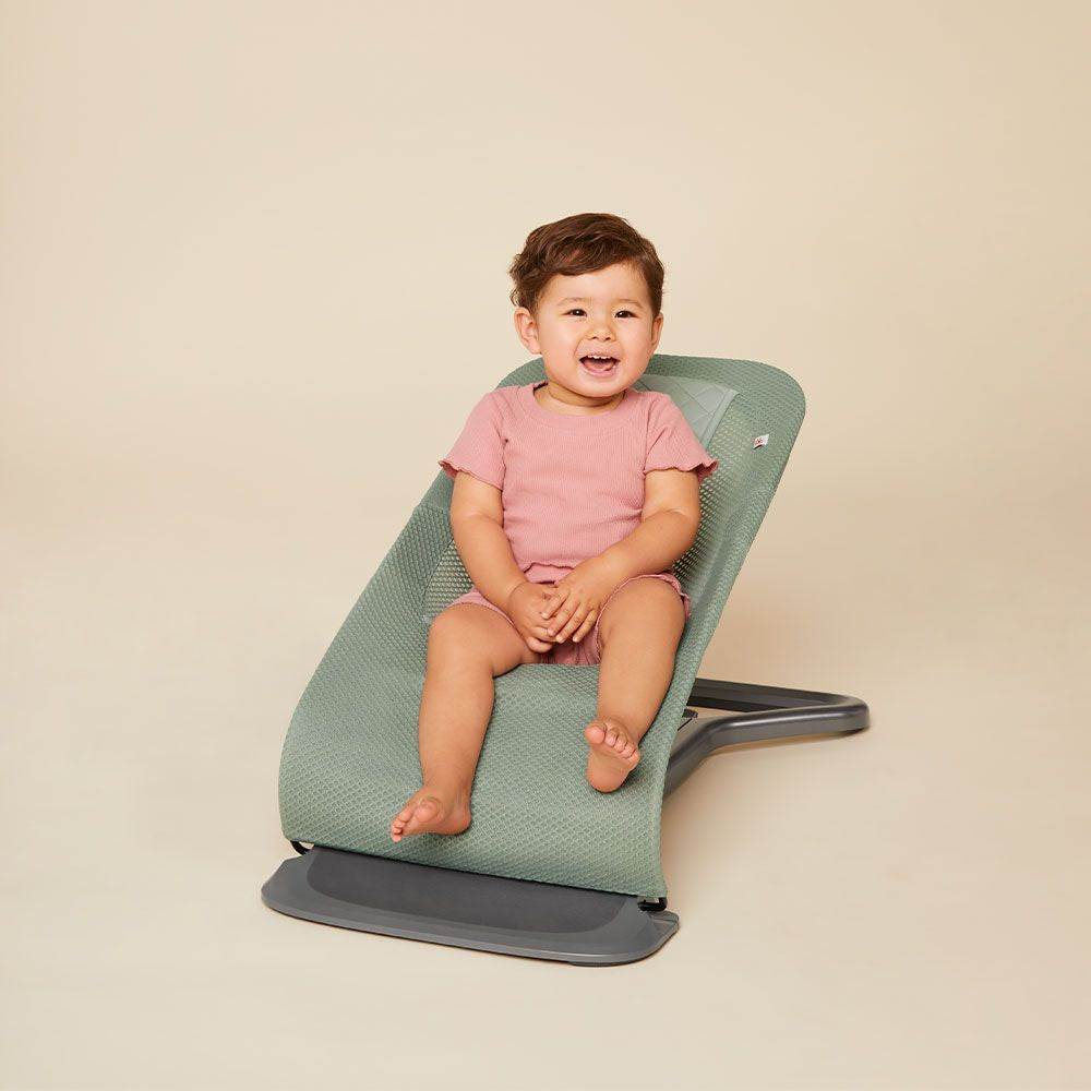 Evolve 3-in-1 Mesh Baby Bouncer - Sage Green