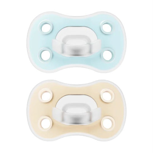 Advantage Pacifier 0-6m, Blue&Cream ( 2Packs )