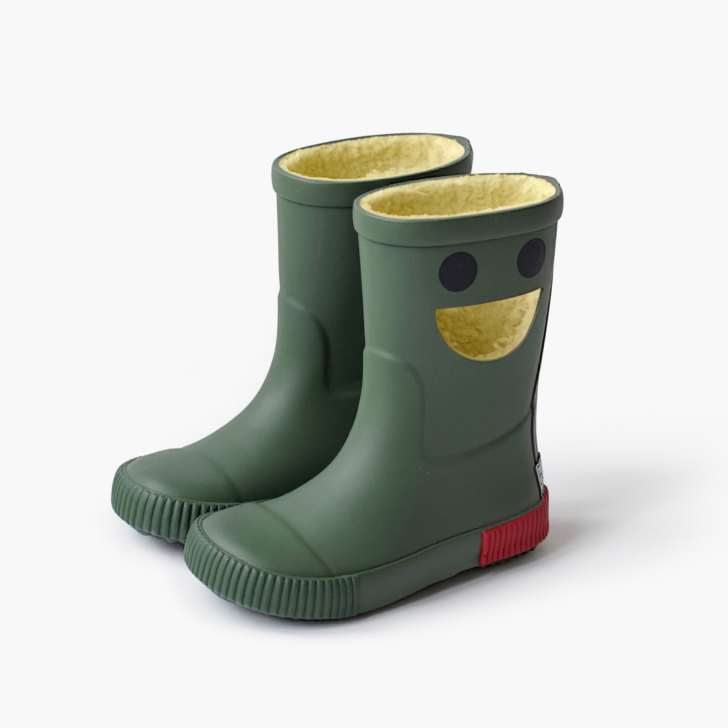 Wistiti Fleece Lined Rainboots - Forest Green