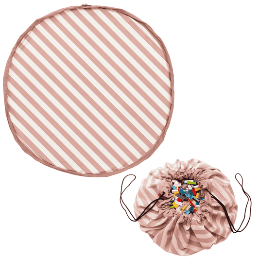 noomad: Playmat & Toy Bag - Pink Stripes