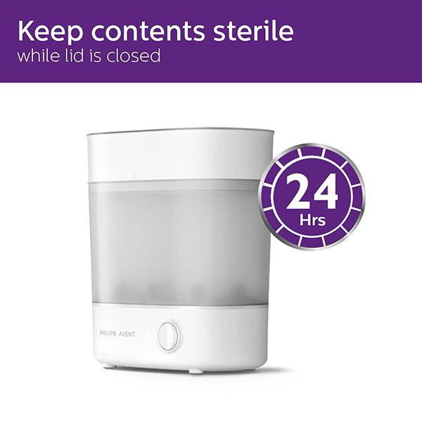 Baby Bottle Electric Steam Sterilizer & Storage (SCF 291/01)