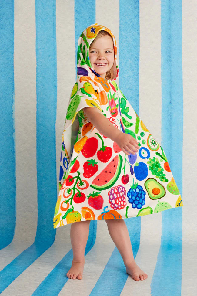 Kids Hooded Towel - Eat The Rainbow